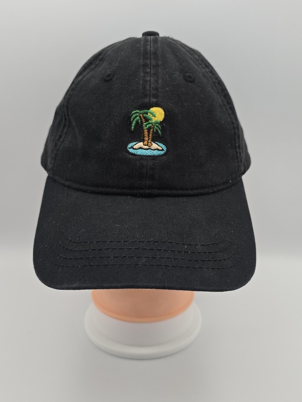 American Eagle Outffiters Palm Tree Black Adjustable Strapback Hat